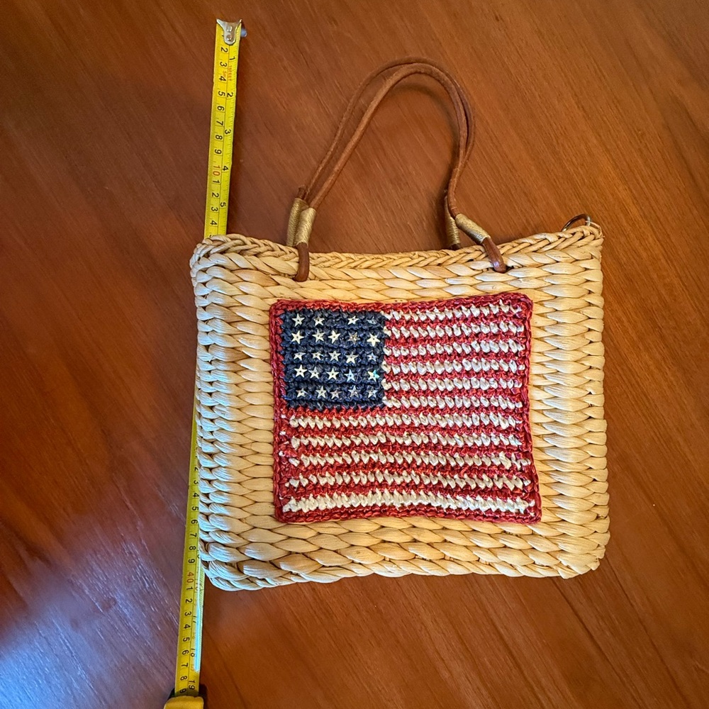 Sonoma Woven Mini Bag with American Flag Design